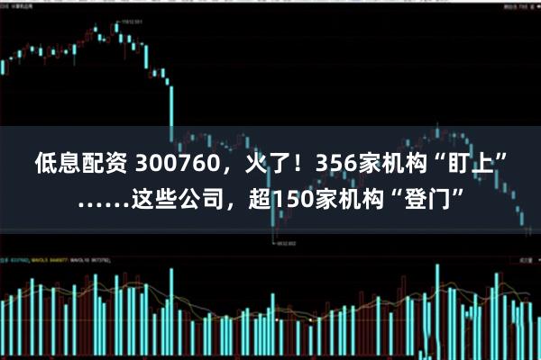 低息配资 300760，火了！356家机构“盯上”……这些公司，超150家机构“登门”